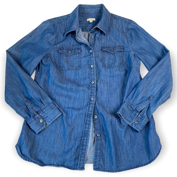 Talbots Tops - Talbots petite chambray button down